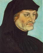 CRANACH, Lucas the Elder Portrait of Johannes Geiler von Kaysersberg fg oil painting on canvas